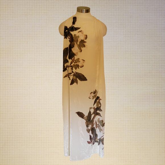 Vince Velvet Sheer Slip Dress NWT Size 10 Midi Length - Picture 1 of 7